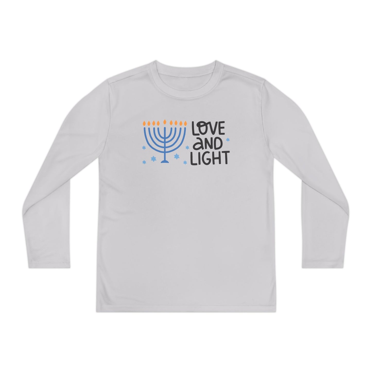 Hanukkah Love & Light Youth Long Sleeve Tee