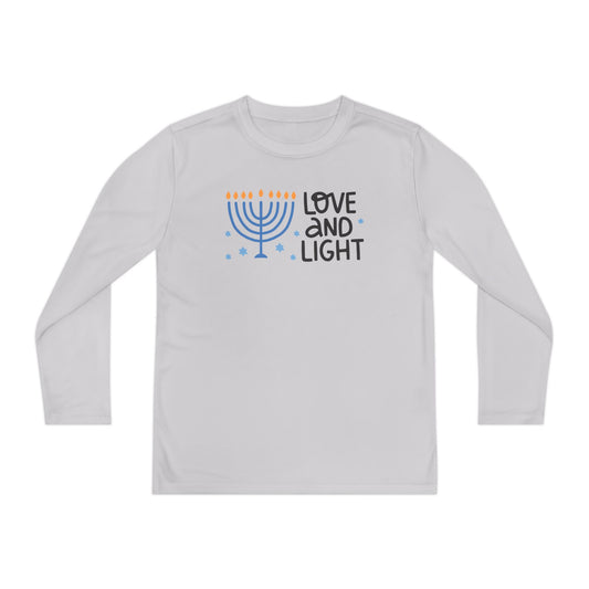 Hanukkah Love & Light Youth Long Sleeve Tee