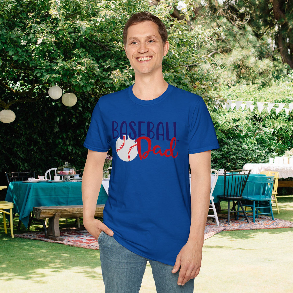 Baseball Dad Adult T-shirt