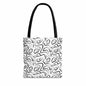 Grunge Scribbles Canvas Tote Bag