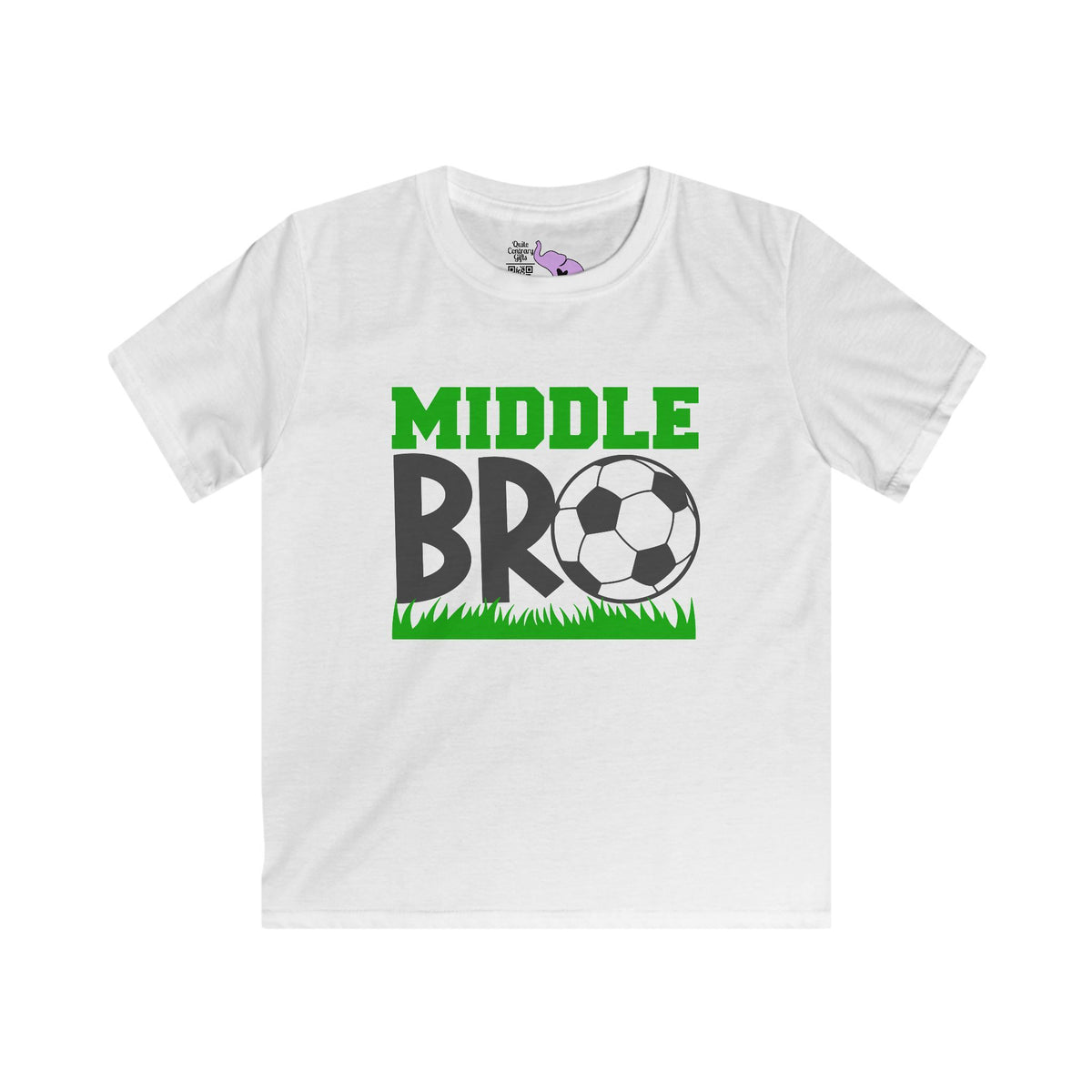 Middle Bro (Soccer Ball) Youth Softstyle Tee