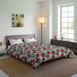 Winter Poinsettia Garden Comforter