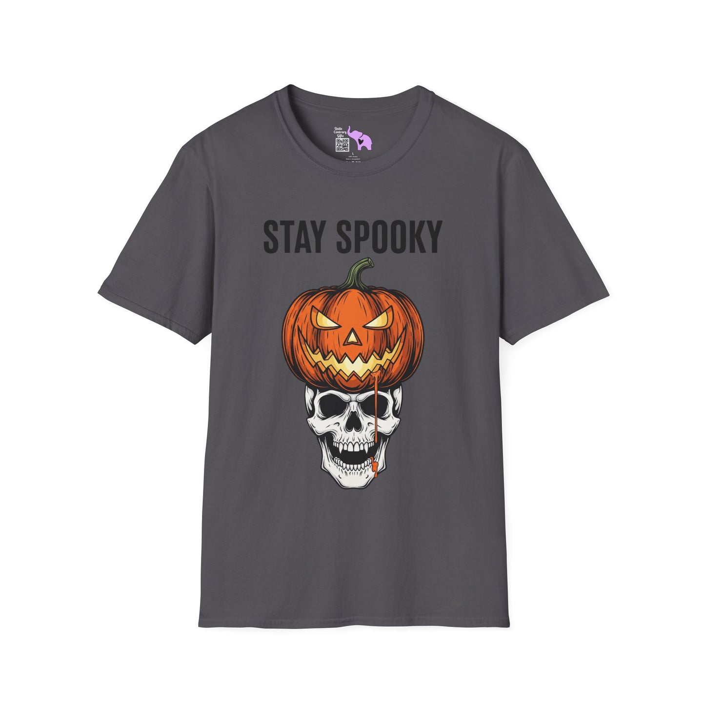 Stay Spooky (Pumpkin/Skull) Adult T-shirt