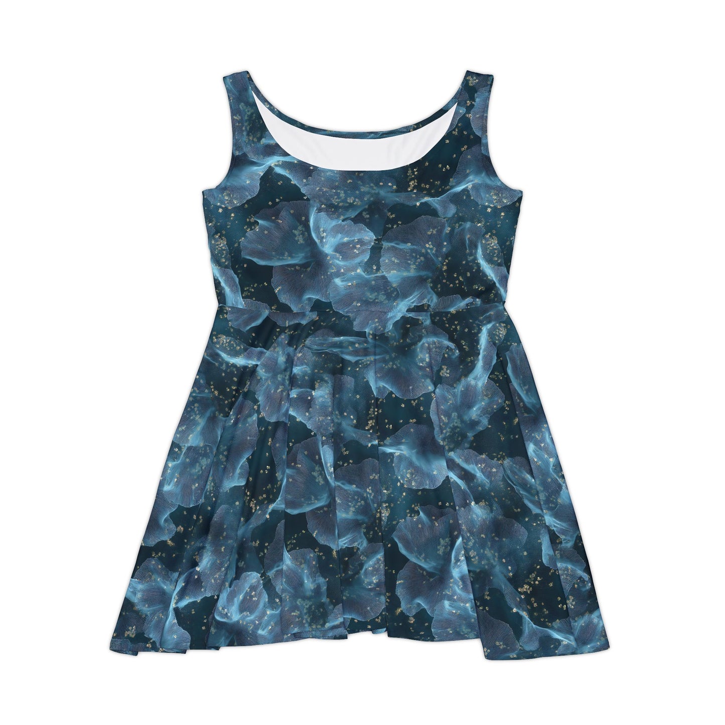 Midnight Sheer & Lace Women's Skater Dress