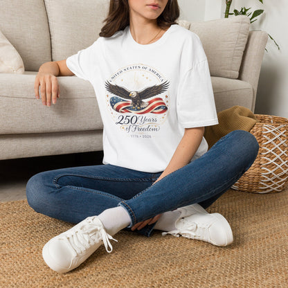 United States of America 250 Years of Freedom 1776-2026 Adult T-shirt