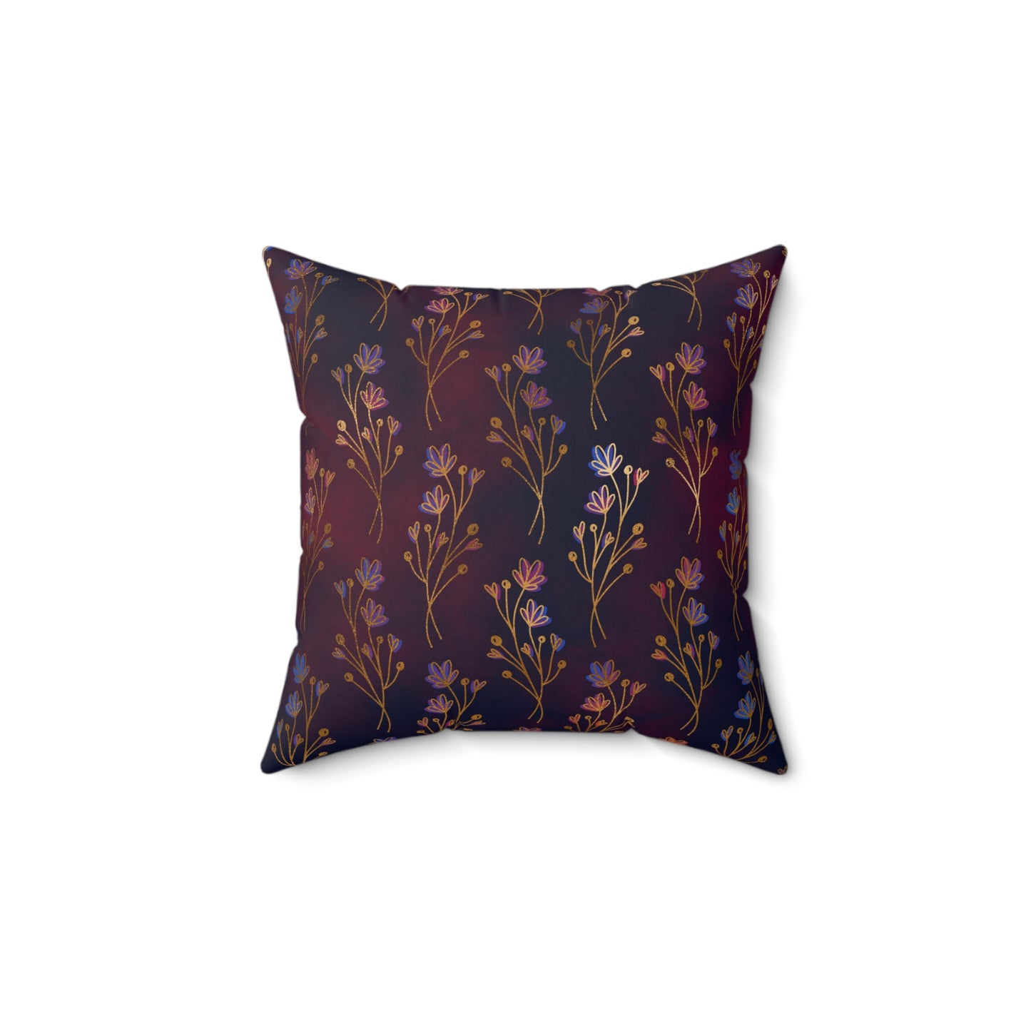 Golden Grove Midnight Throw Pillow
