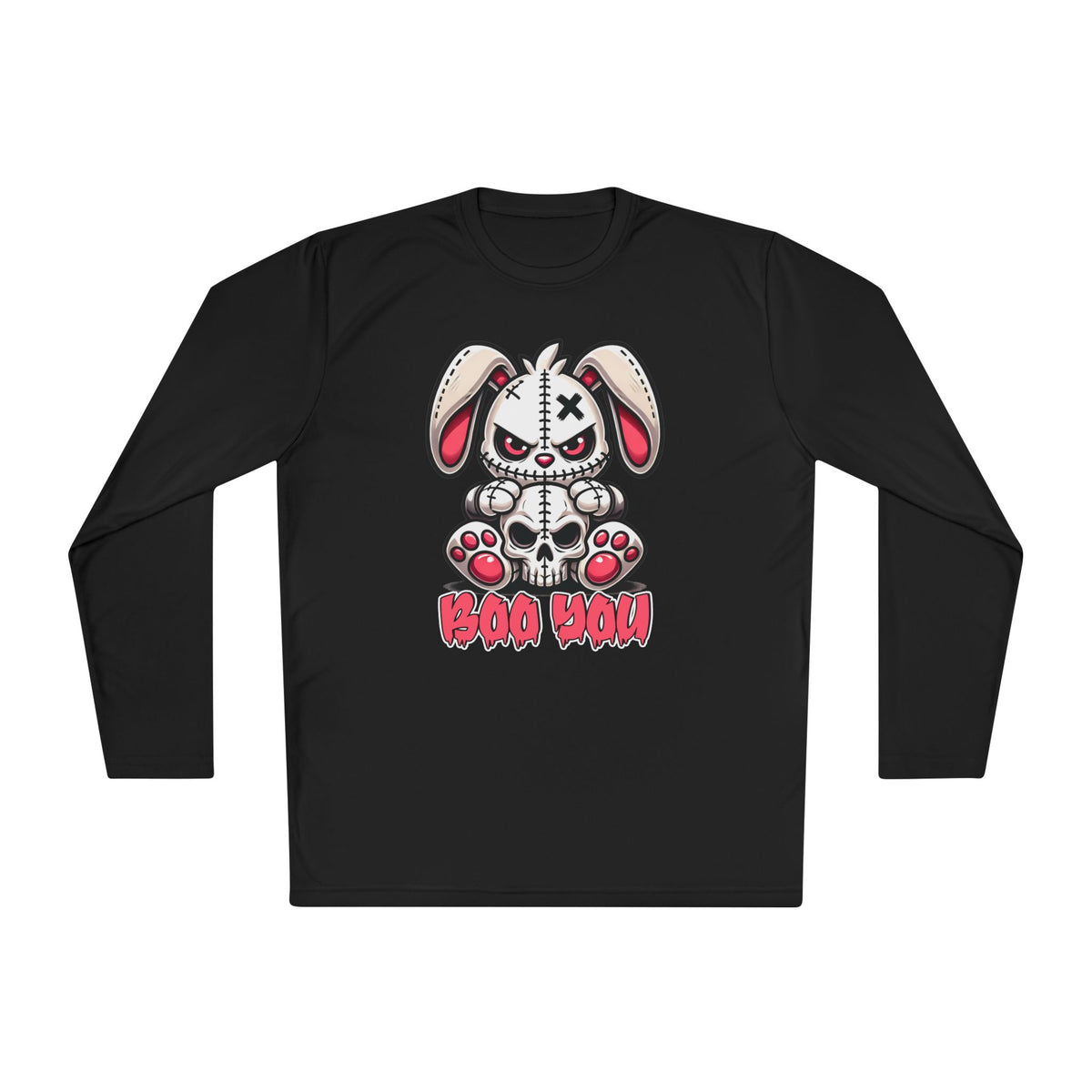 Boo You (Voodoo Bunny w/Skull) Adult Long Sleeve Tee
