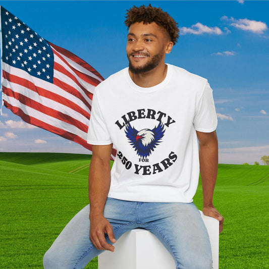 Liberty for 250 Years (Eagle) Adult T-shirt