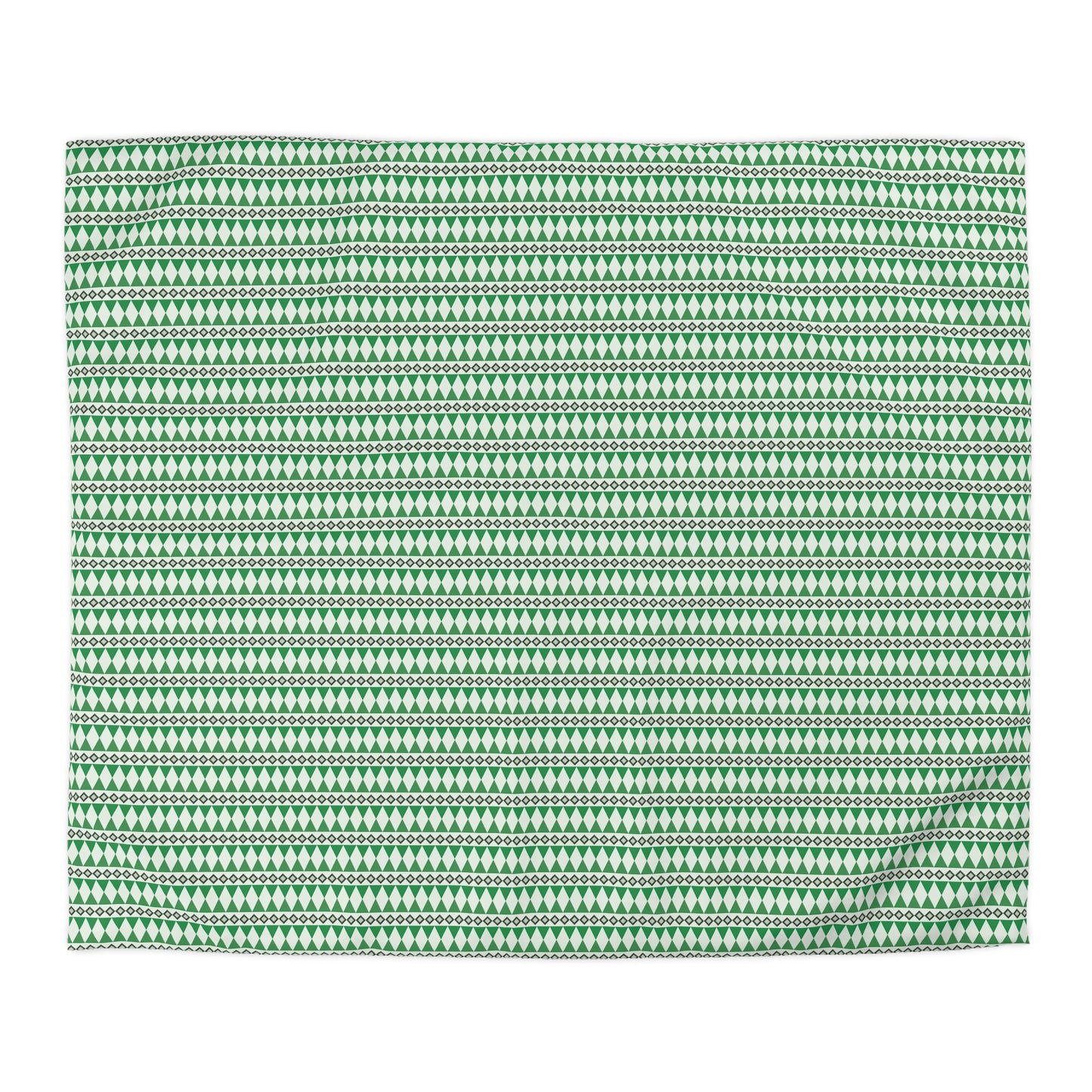 Moss Cairn Stripes Microfiber Duvet Cover