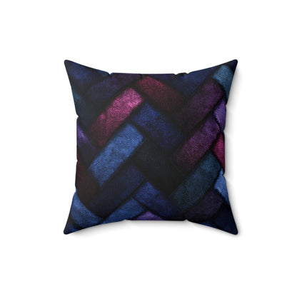 Velvet Angles Print Throw Pillow