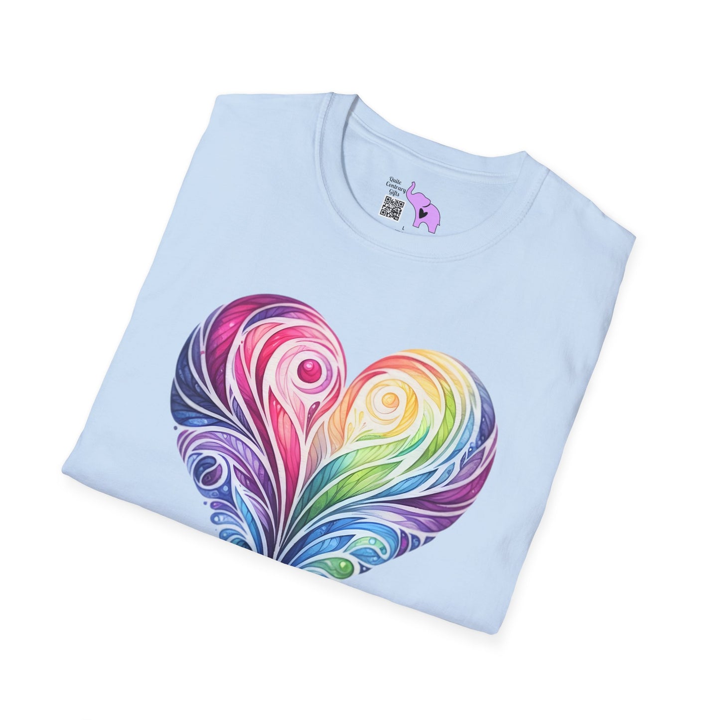 Colorwave Heart Adult T-shirt