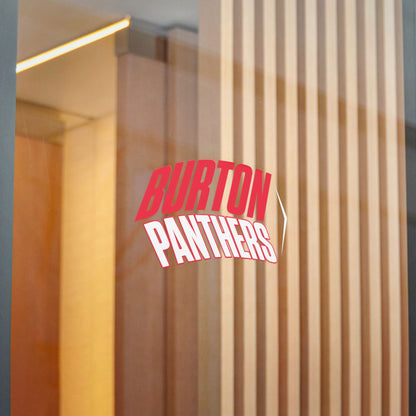 Burton Panthers (Angled, White) Decal