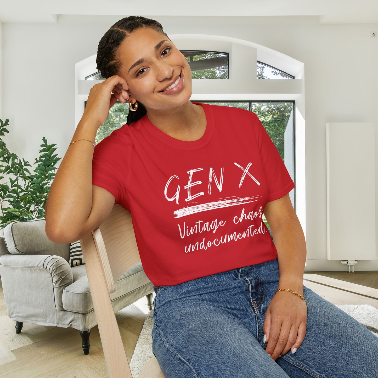 Gen X Vintage Chaos, Undocumented Adult T-shirt