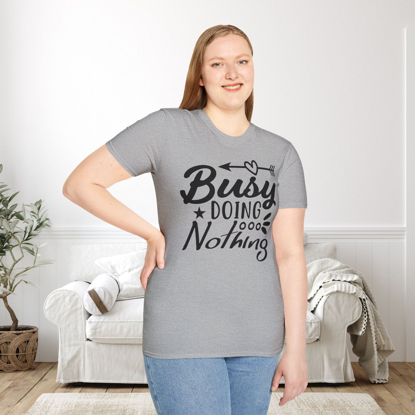 Busy Doing Nothing Adult T-shirt