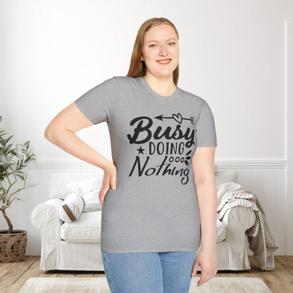 Busy Doing Nothing Adult T-shirt