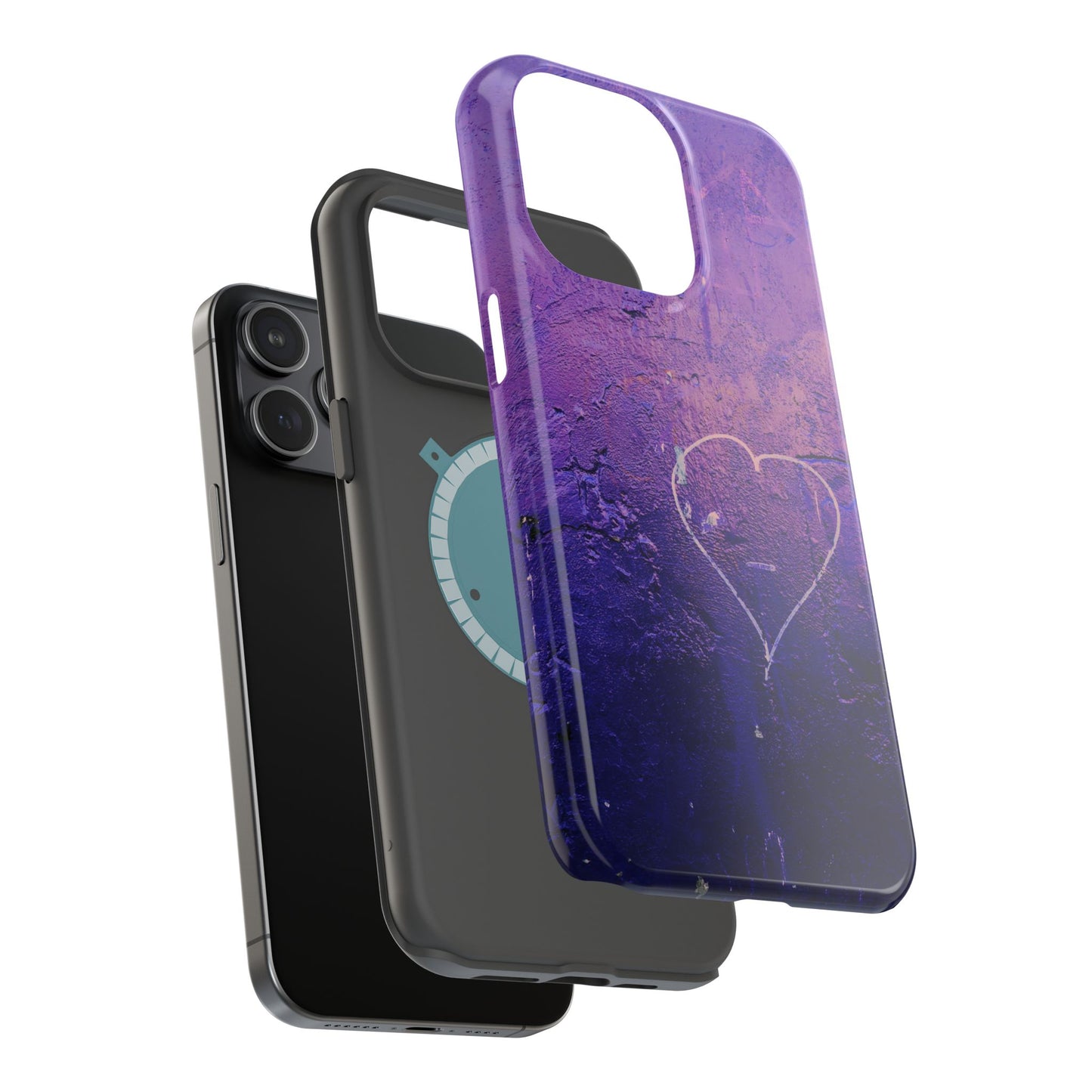Purple Heart Wall MagSafe® Compatible Tough Case for iPhone