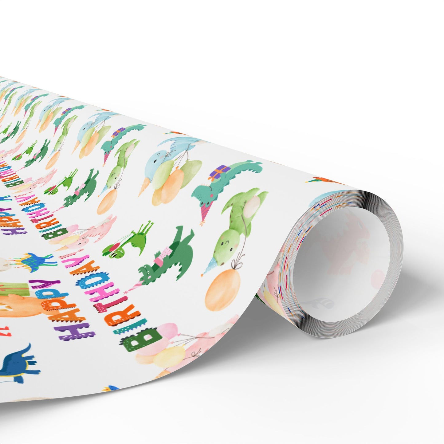 Happy Birthday Dinosaurs Wrapping Paper