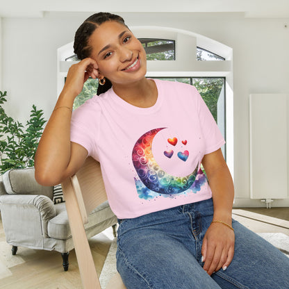 Moon in Love Adult T-shirt