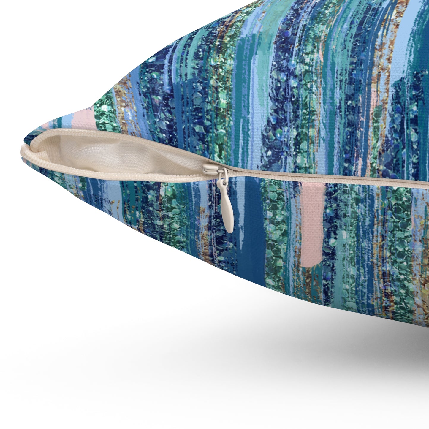 Ocean Drizzle Throw Pillow