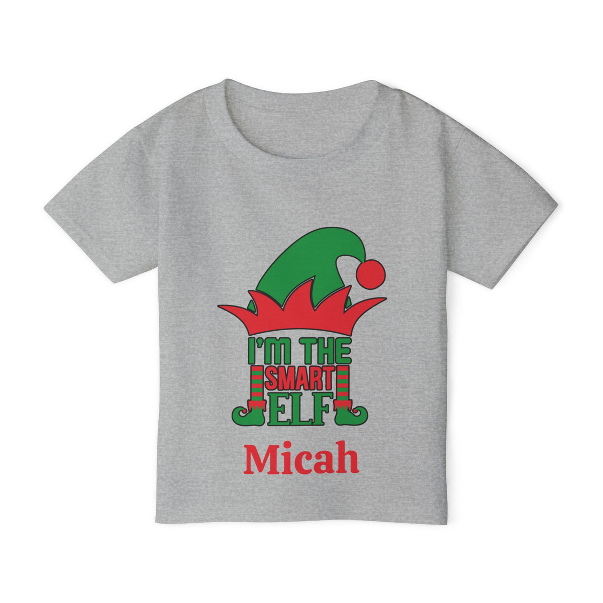I'm The Smart Elf Personalized Heavy Cotton™ Toddler T-shirt