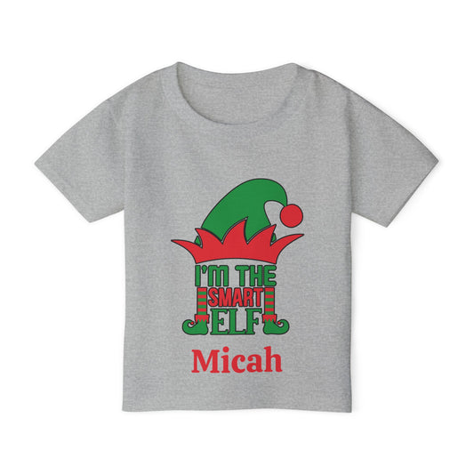 I'm The Smart Elf Personalized Heavy Cotton™ Toddler T-shirt