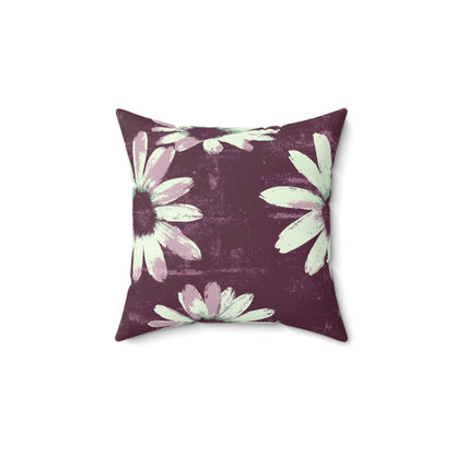 Purple Tide Petals Throw Pillow