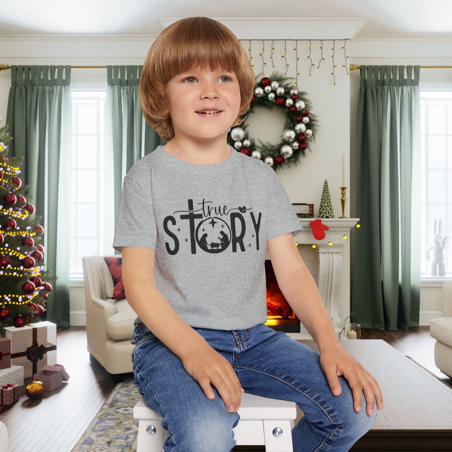 True Story (Nativity) Heavy Cotton™ Toddler T-shirt