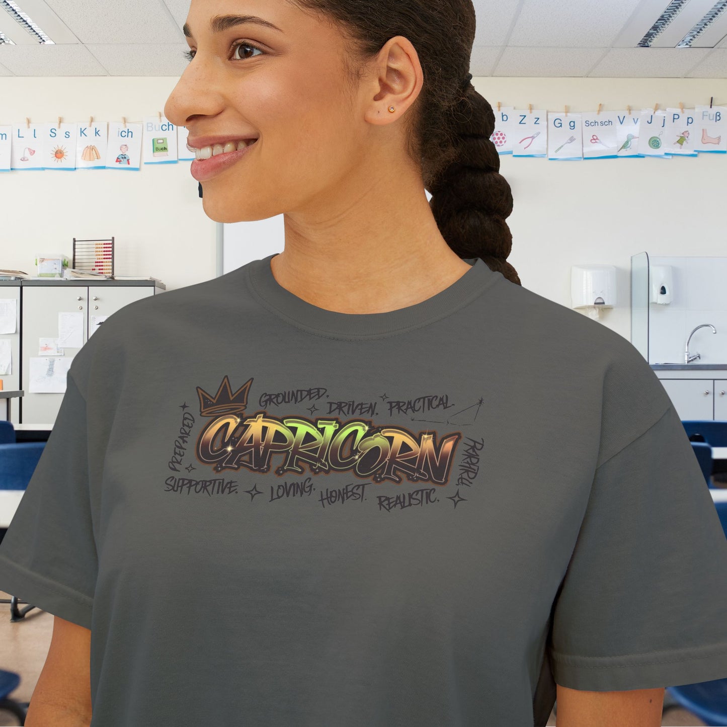 Capricorn Street Art Women's Boxy Tee