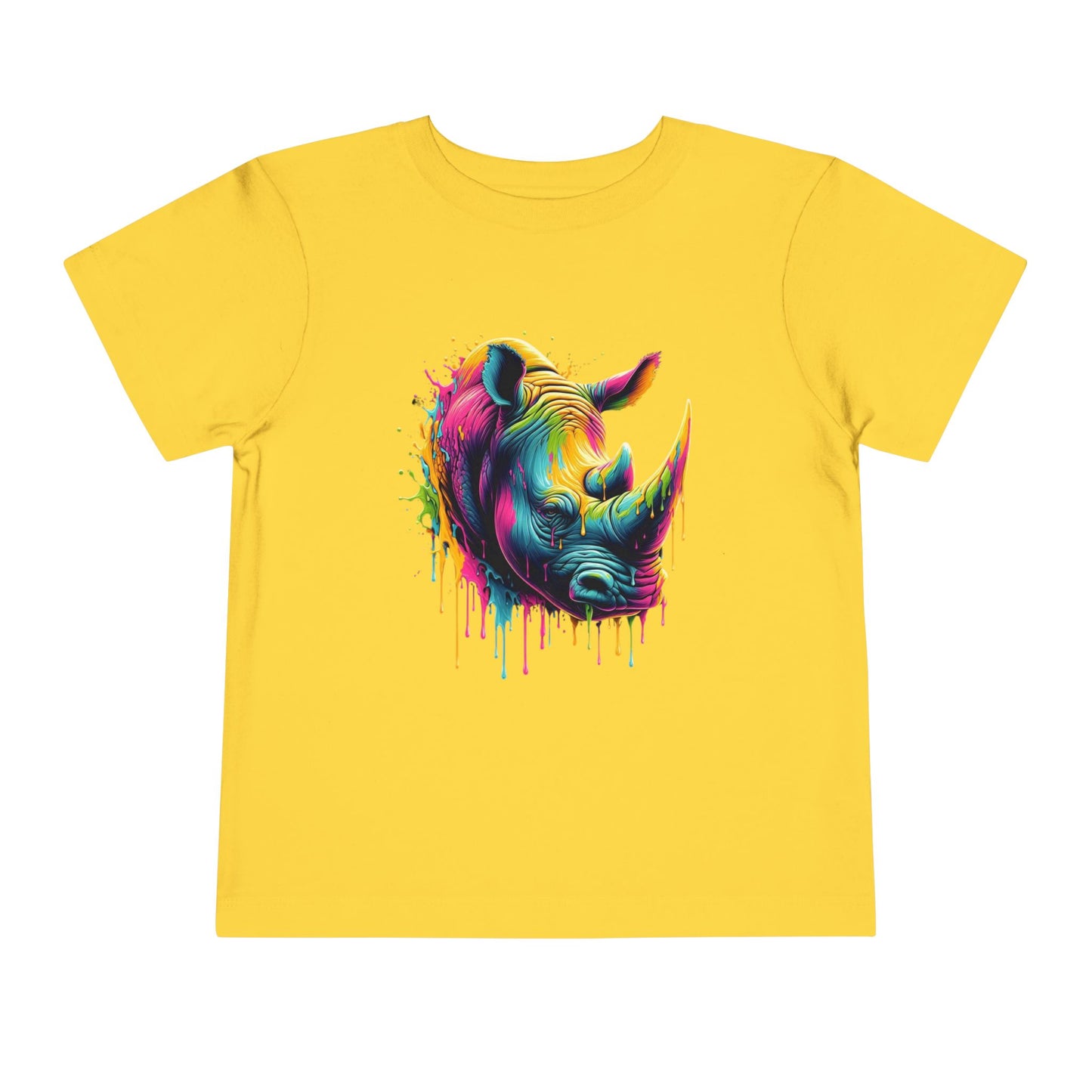 Colorful Rhino Toddler Tee
