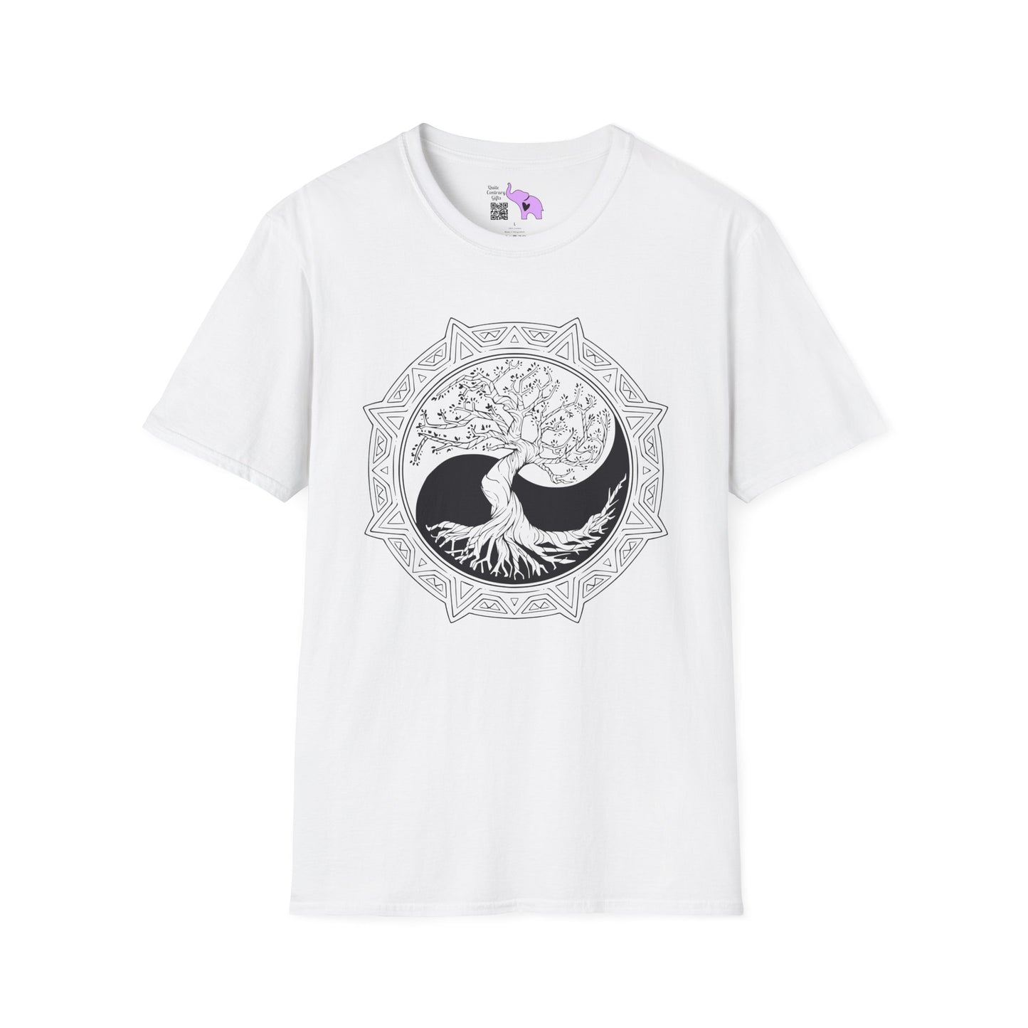 Tree of Life Yin Yang 6 Adult T-shirt