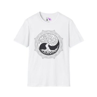 Tree of Life Yin Yang 6 Adult T-shirt