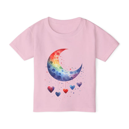 Colorfall Heart Moon Heavy Cotton™ Toddler T-shirt