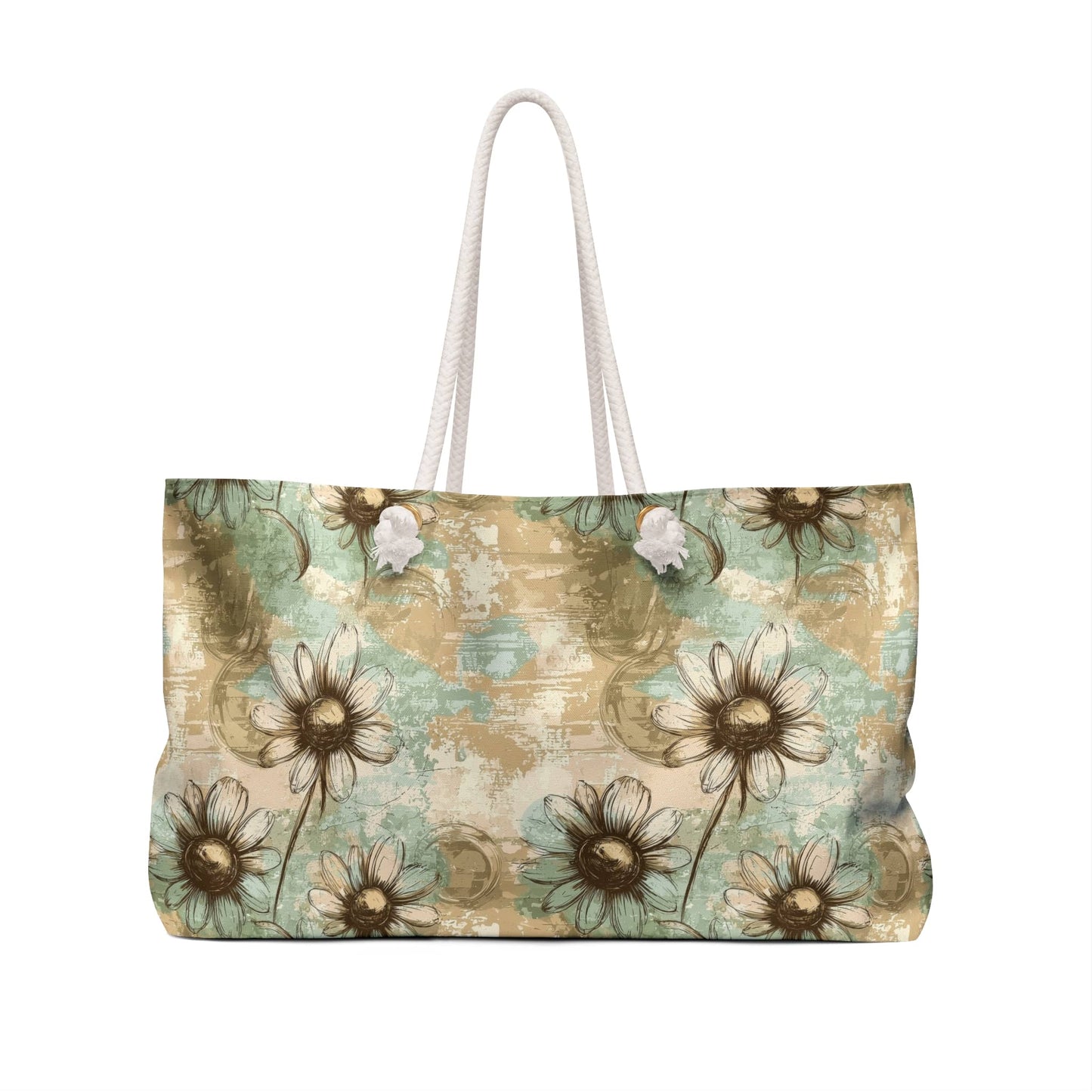 Worn Meadow Daisies Weekender Bag
