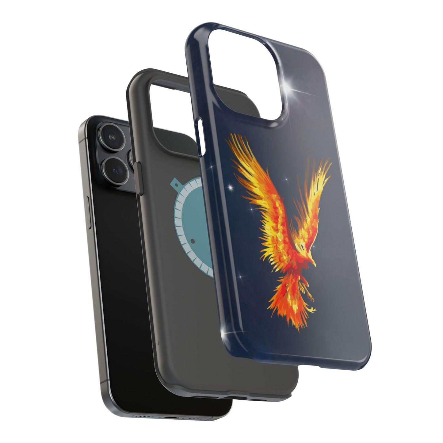 Phoenix Over Nebula MagSafe® Compatible Tough Case for iPhone