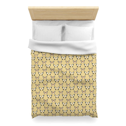 Golden Flutter Duvet Bedding Set