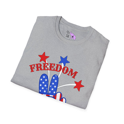 Freedom Rocks Peace Sign Adult T-shirt