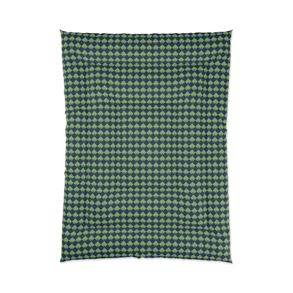Diamond Bloom-Sage & Navy Comforter