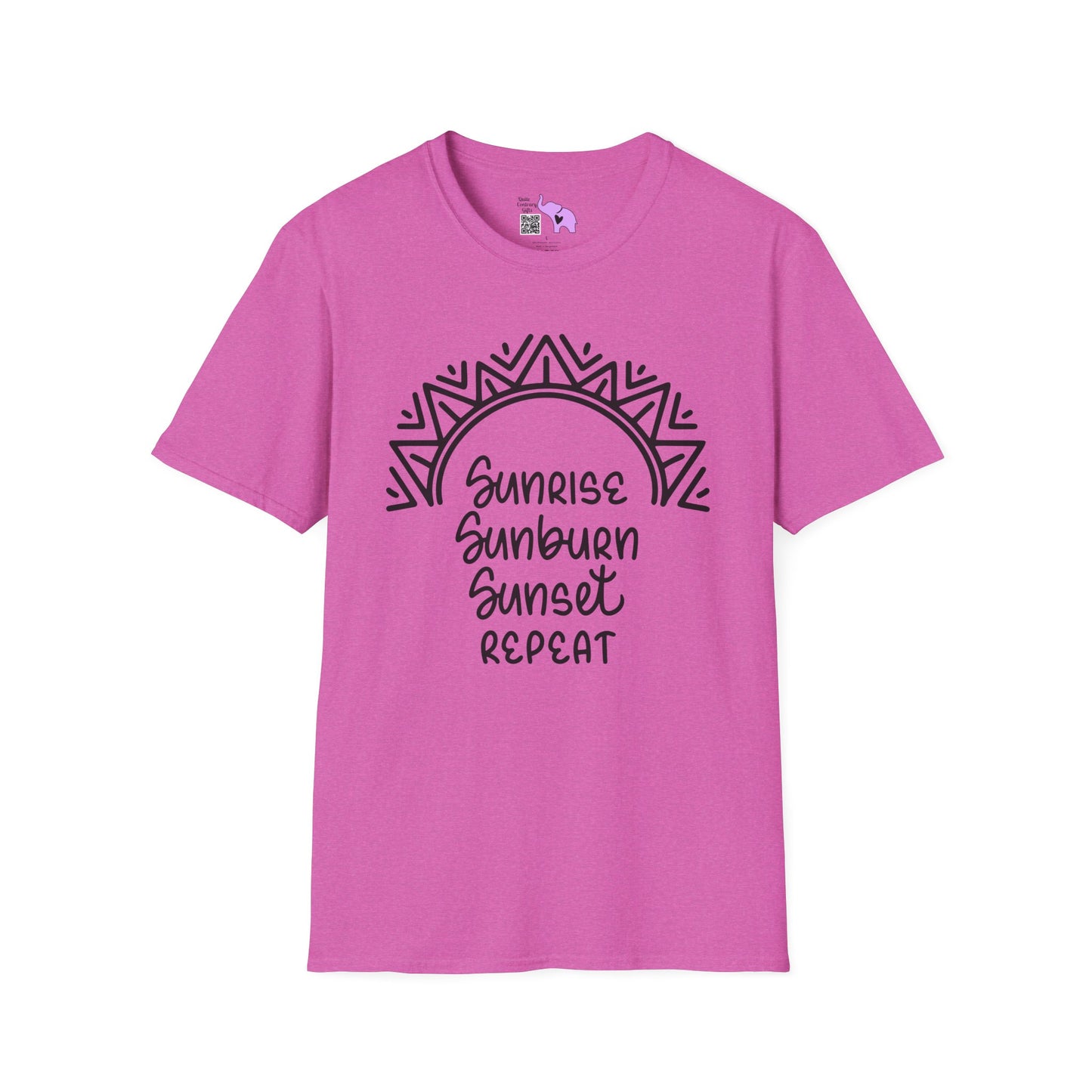 Sunrise Sunburn Sunset Repeat (2) Adult T-shirt