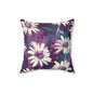Twilight Daisy Meadow Throw Pillow