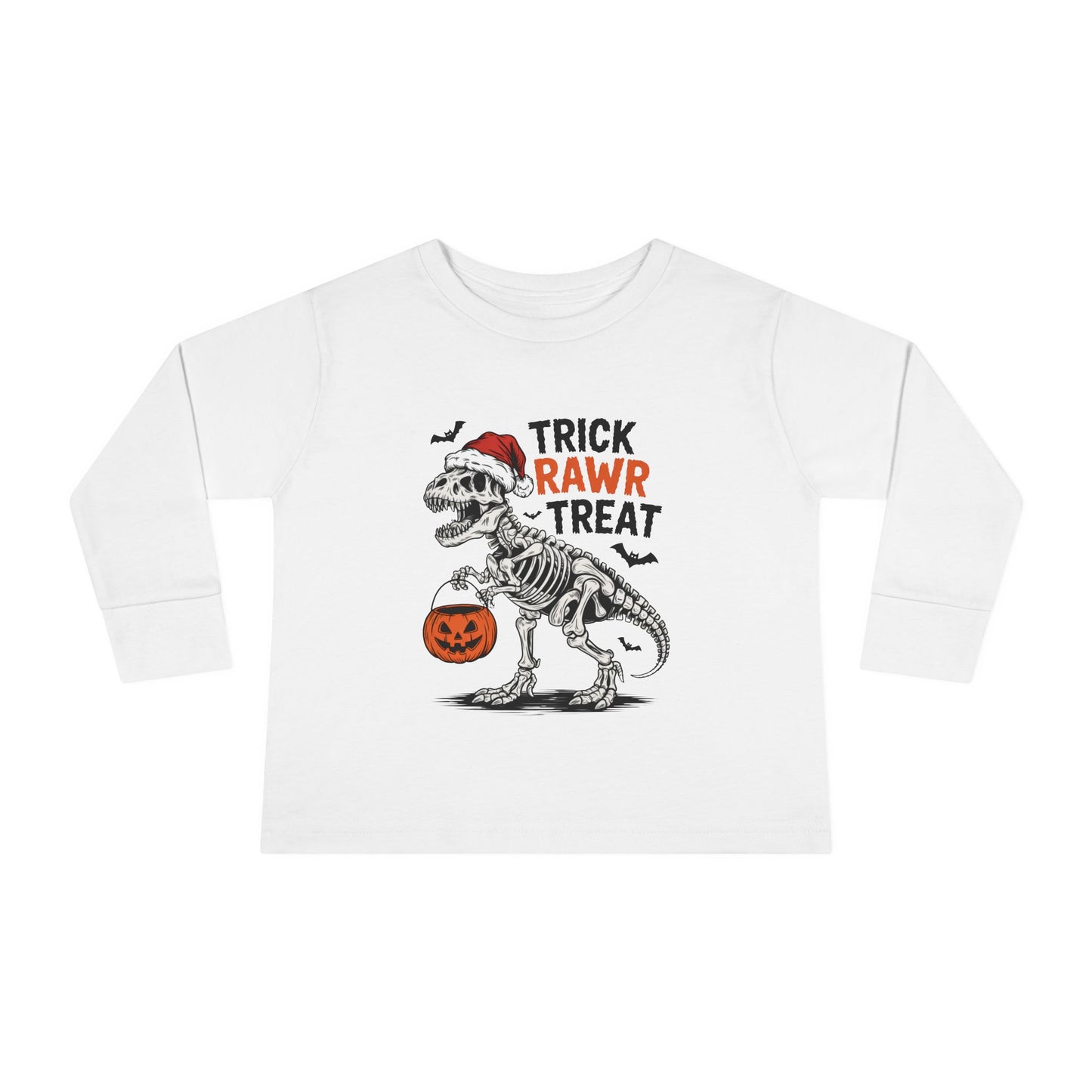 Trick Rawr Treat Toddler Long Sleeve Tee