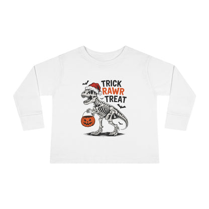 Trick Rawr Treat Toddler Long Sleeve Tee