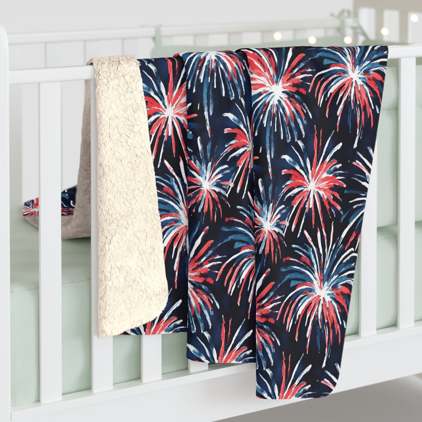 Rocket's Red Glare Sherpa Fleece Blanket