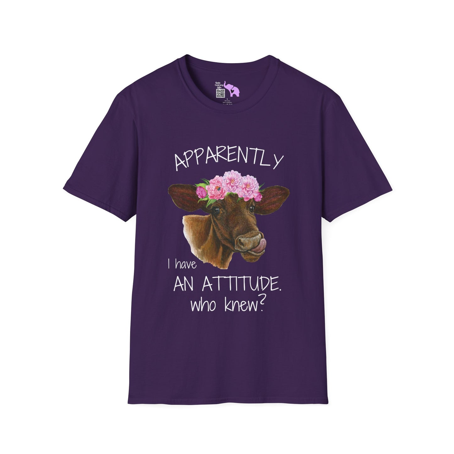 Apparently I Have An Attitude. Who Knew? Adult T-shirt