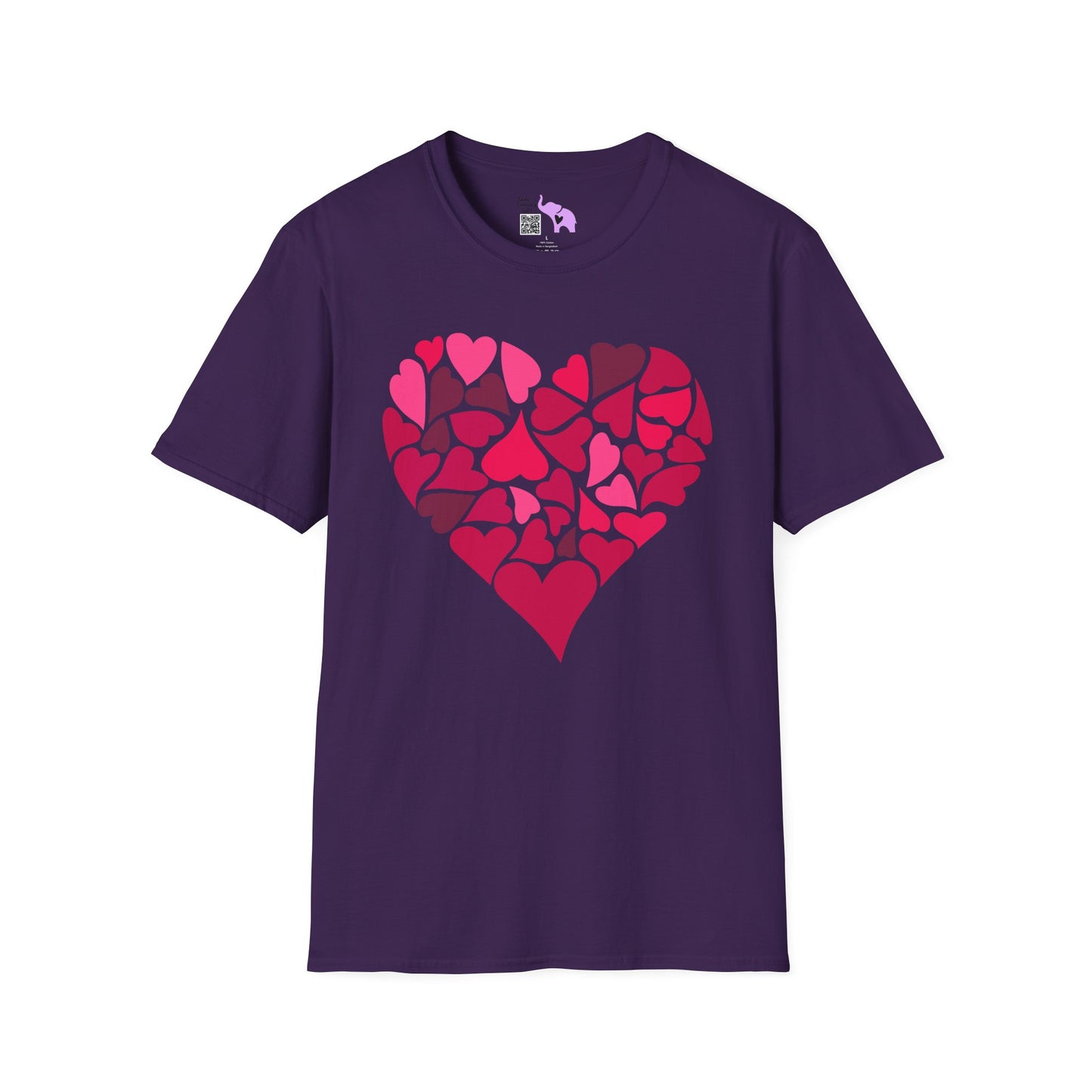 Hearts Within A Heart Adult T-shirt