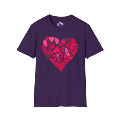 Hearts Within A Heart Adult T-shirt