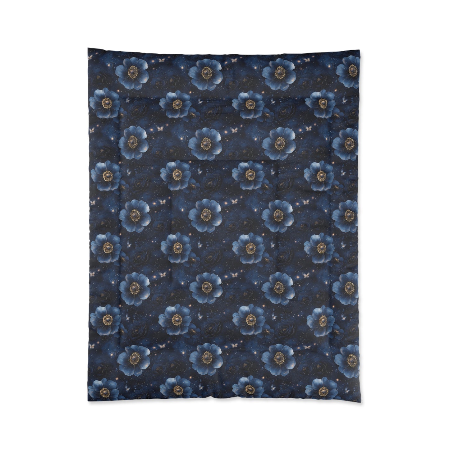Midnight Sky Blossoms Comforter