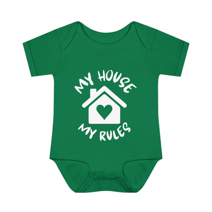 My House My Rules Infant Baby Rib Bodysuit