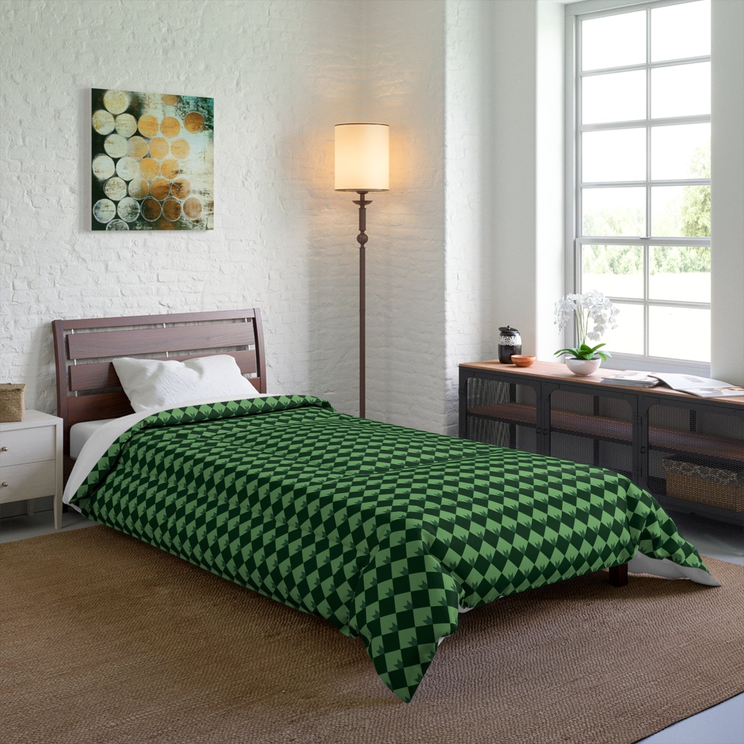 Diamond Bloom- Spruce & Sage Basic Bedding Set