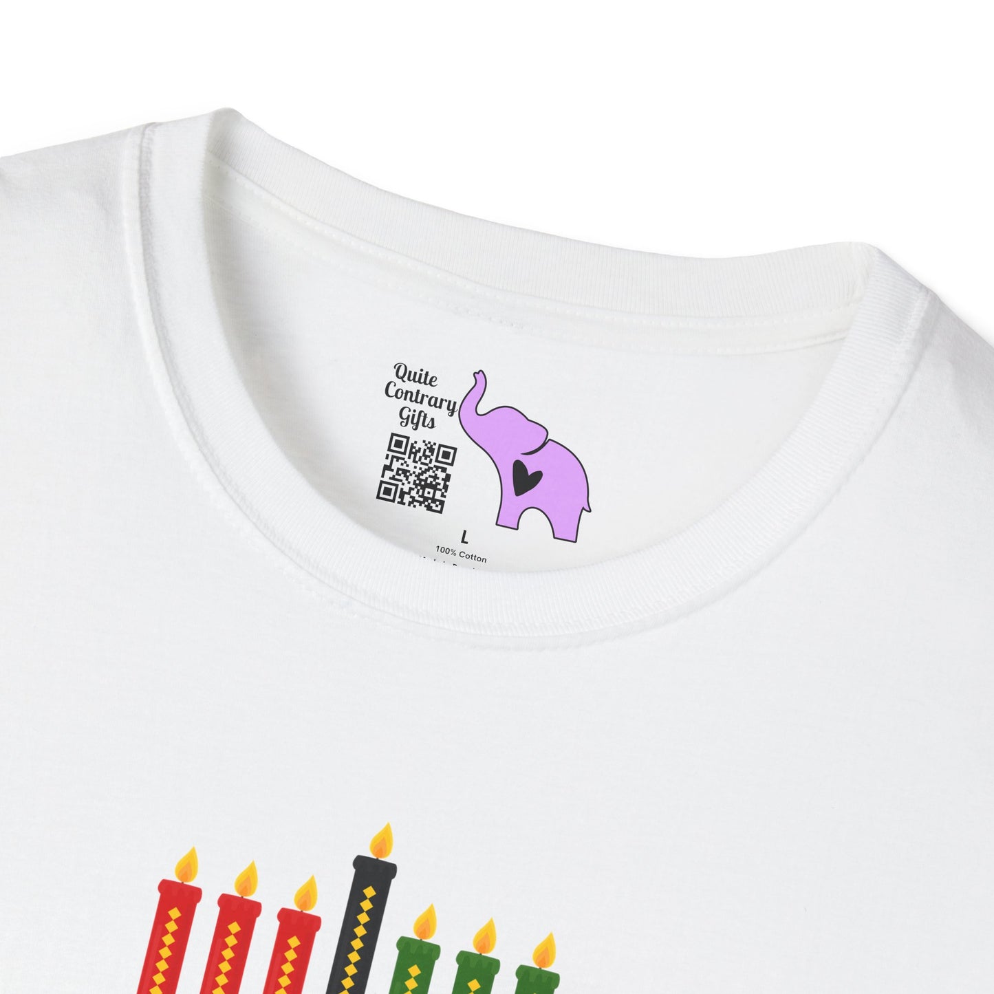 Happy Kwanzaa (Kinara) Adult T-shirt