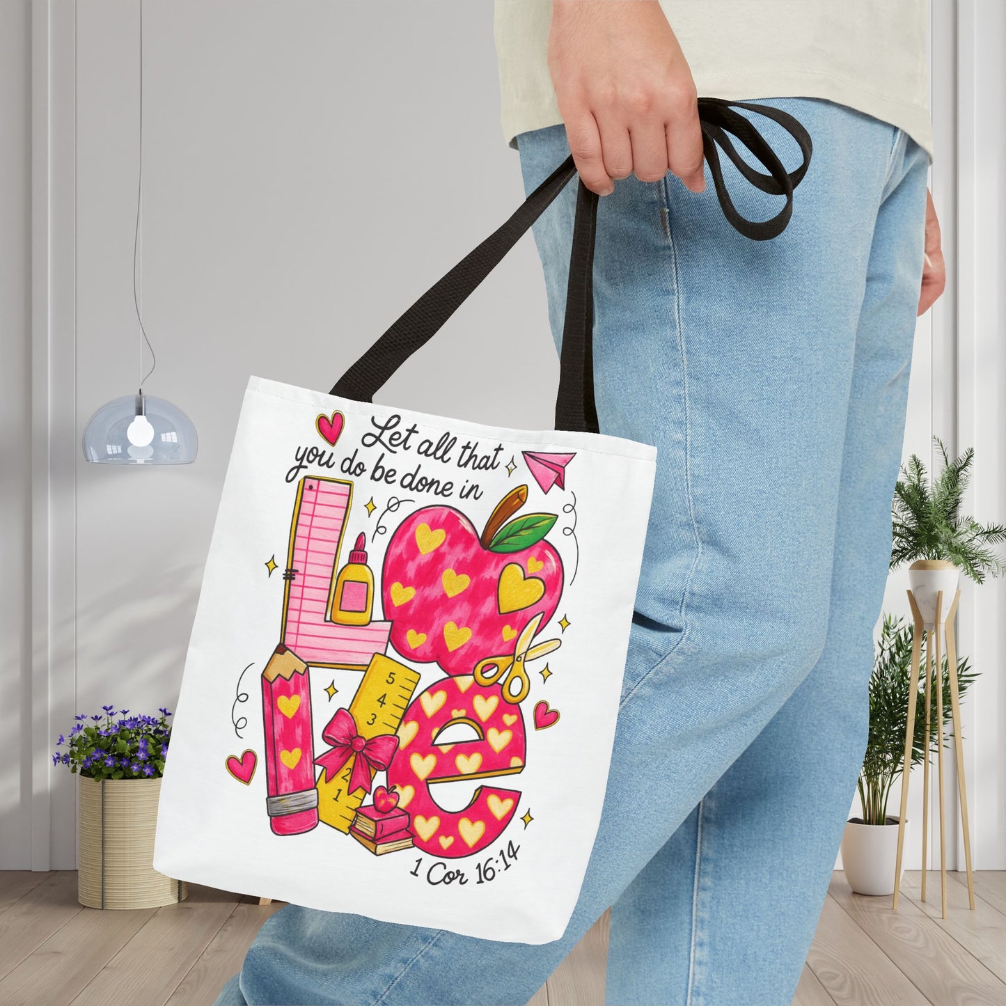 Let Everything You Do Be Done In Love Canvas Tote Bag